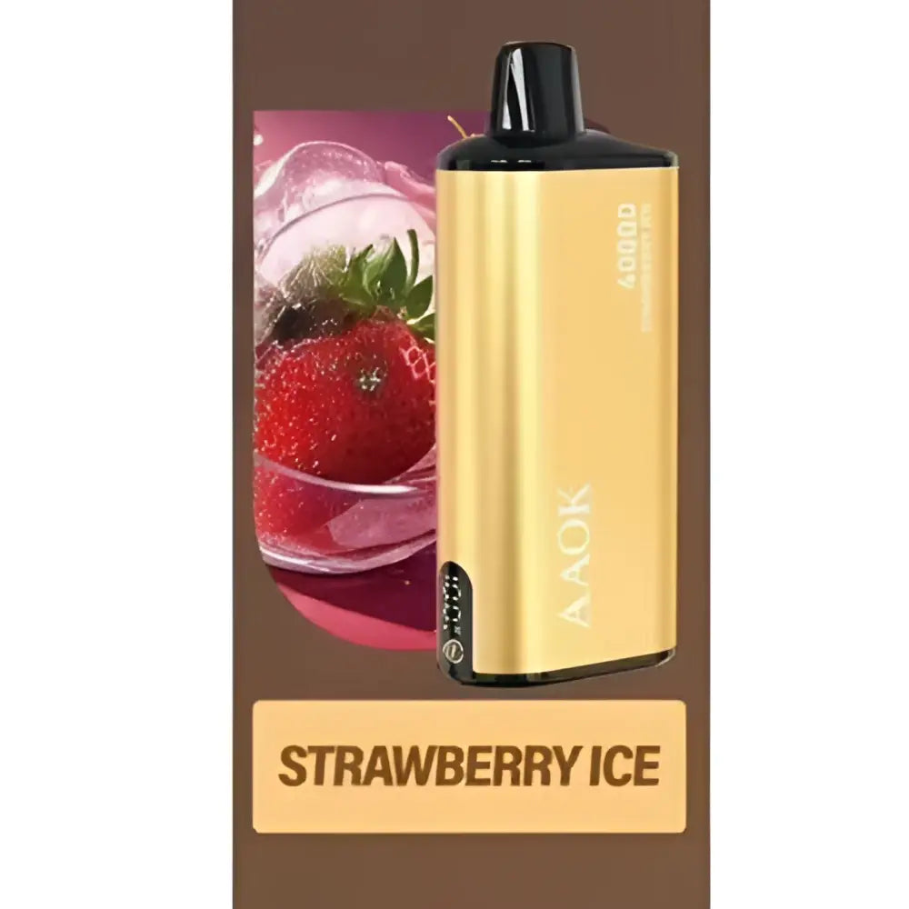Aaok 40000 Puffs Disposable Vape - Strawberry Ice - Disposable Vape - Vapes Uae