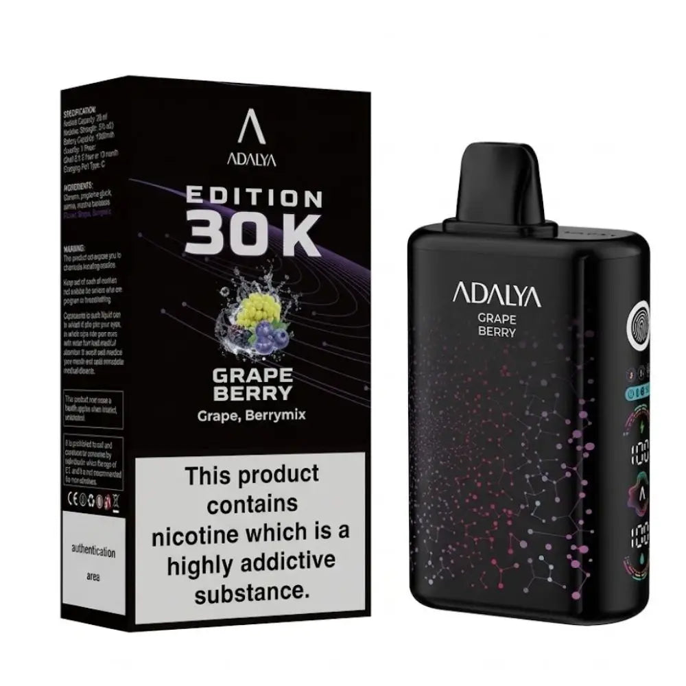Adalya Edition 30000 Puffs Disposable Vape - Grape Berry - Disposable Vape - Vapes Uae