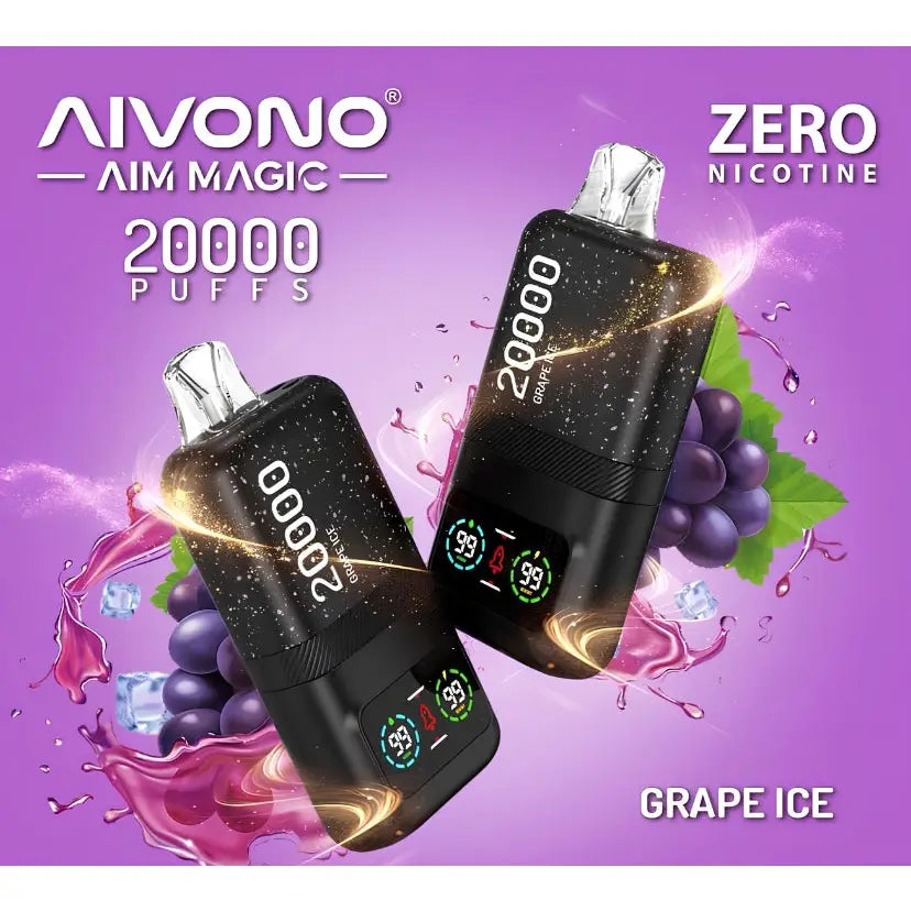 Aivono Aim Magic 20000 Puffs Disposable Vape - Grape Ice - Disposable Vape - Vapes Uae