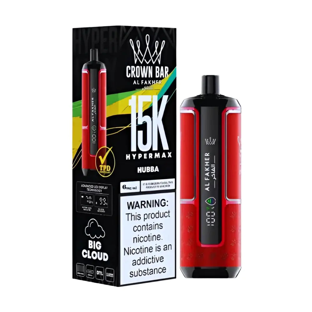 Al Fakher 15000 Puffs Hyper Max Disposable Vape - Hubba - Disposable Vape - Vapes Uae