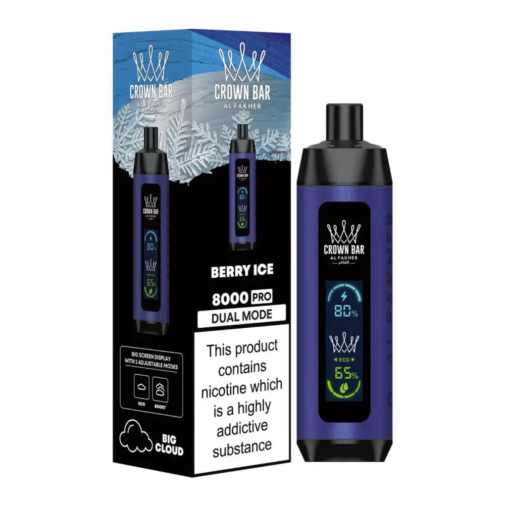 Al Fakher 8000 Puffs Disposable Vape - Berry Ice - Disposable Vape - Vapes Uae