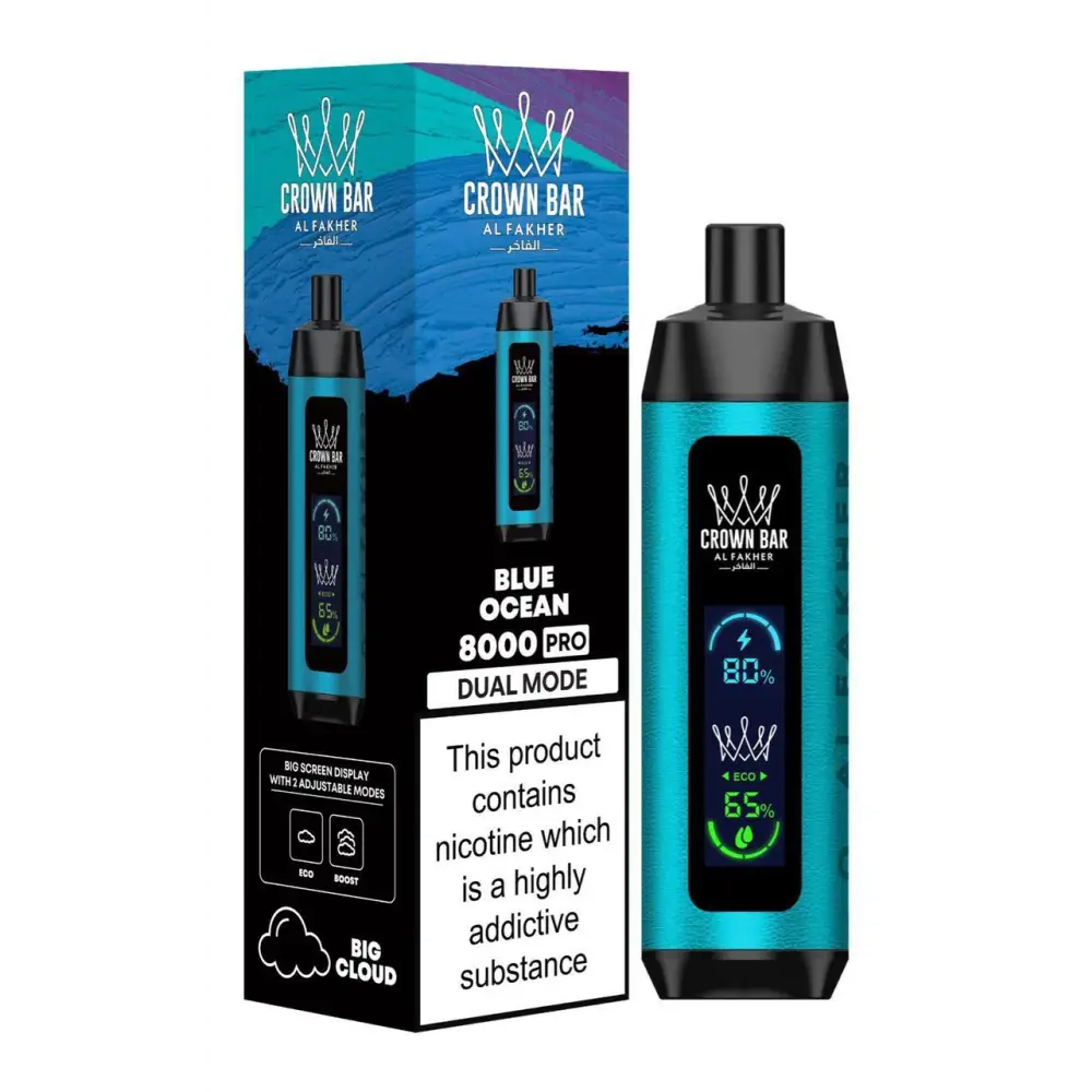 Al Fakher 8000 Puffs Disposable Vape - Berry Mint / Blue Ocean - Disposable Vape - Vapes Uae