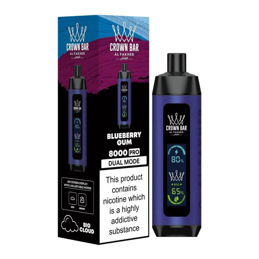 Al Fakher 8000 Puffs Disposable Vape - Blueberry Gum - Disposable Vape - Vapes Uae