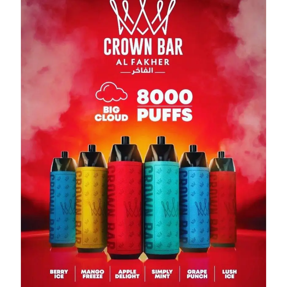 Al Fakher 8000 Puffs Disposable Vape - Cherry Ice - Disposable Vape - Vapes Uae