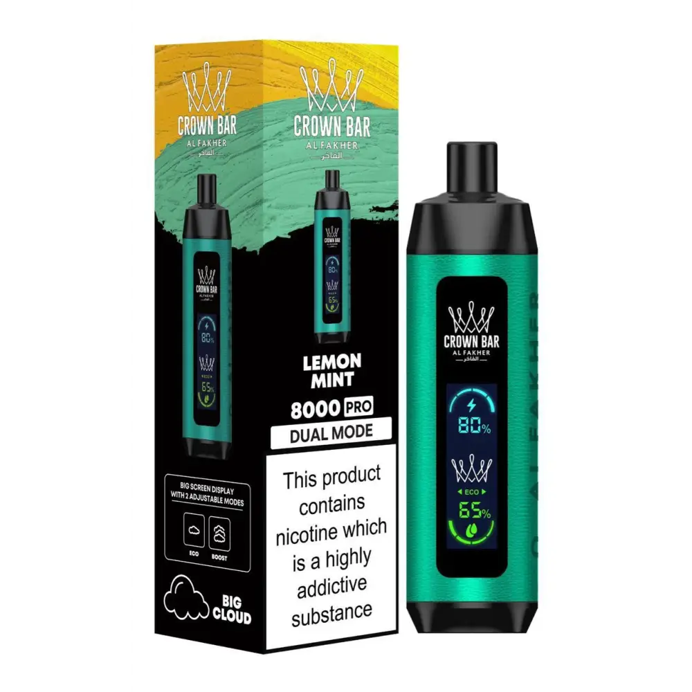 Al Fakher 8000 Puffs Disposable Vape - Lemon Mint - Disposable Vape - Vapes Uae