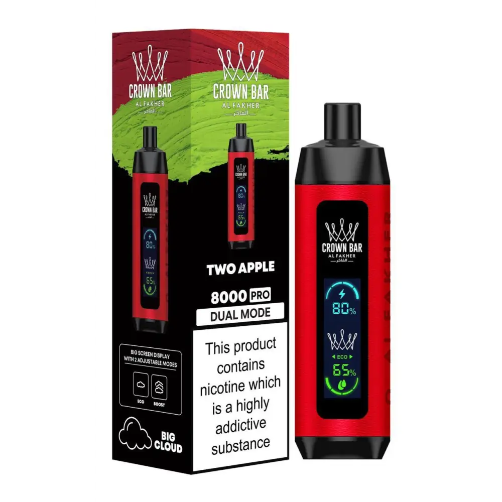Al Fakher 8000 Puffs Disposable Vape - Two Apple - Disposable Vape - Vapes Uae