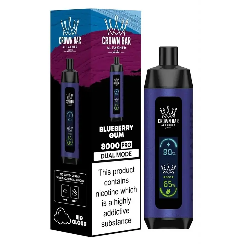Al Fakher 8000 Puffs Disposable Vape Blueberry Bubblegum Disposable Vape Vapes Uae