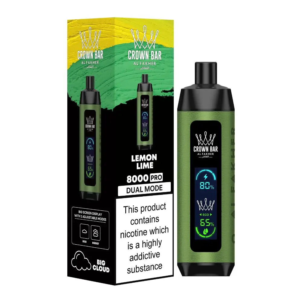 Al Fakher 8000 Puffs Disposable Vape Lemon Lime Disposable Vape Vapes Uae