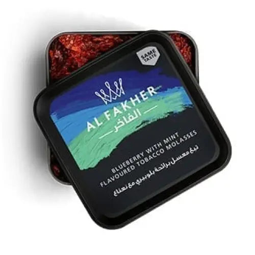 Al Fakher Shisha Molasses All Flavors - Blueberry with Mint / 50g - Shisha Molasses - Vapes Uae