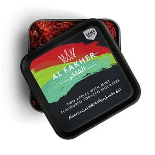 Al Fakher Shisha Molasses All Flavors - Two Apple with Mint / 50g - Shisha Molasses - Vapes Uae