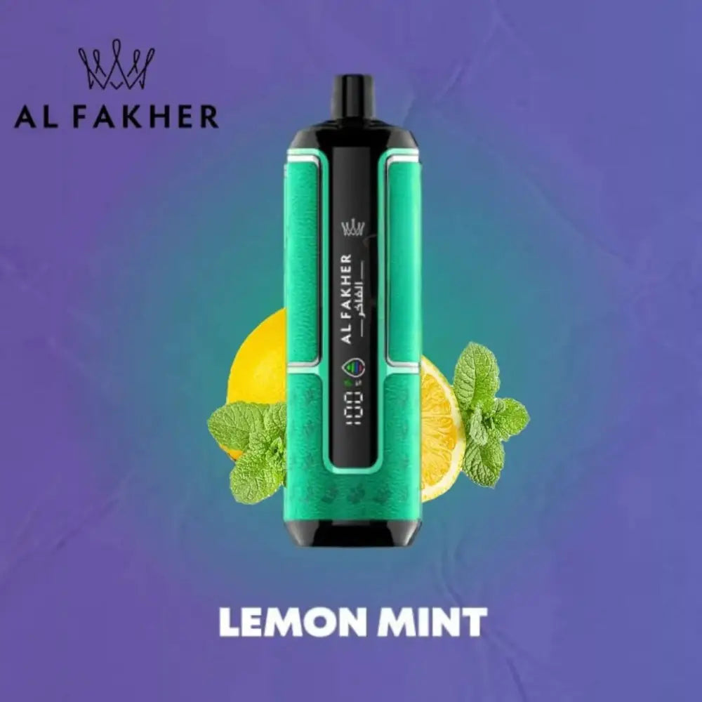 Al Fakher Crown Bar Hypermax 15000 Puffs Disposable Vape - Lemon Mint - Disposable Vape - Vapes Uae