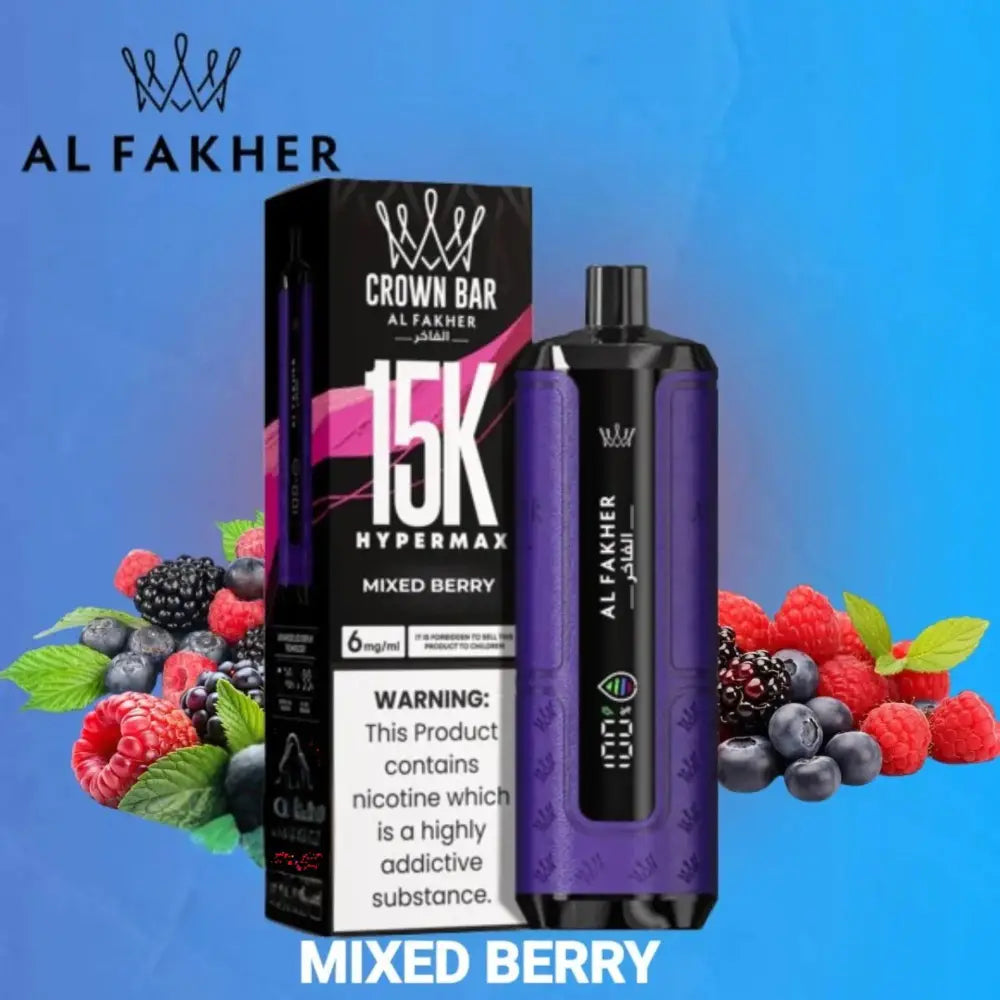 Al Fakher Crown Bar Hypermax 15000 Puffs Disposable Vape - Disposable Vape - Vapes Uae