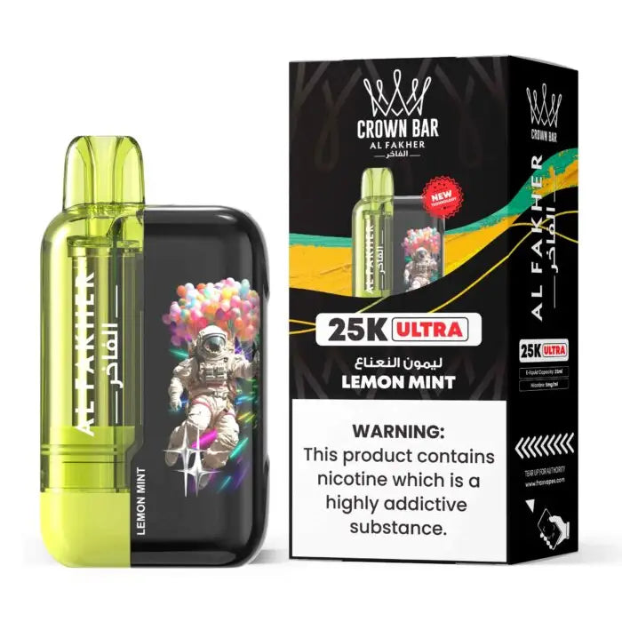 Al Fakher Ultra 25000 Puffs Disposable Vape - Lemon Mint - Disposable Vape - Vapes Uae