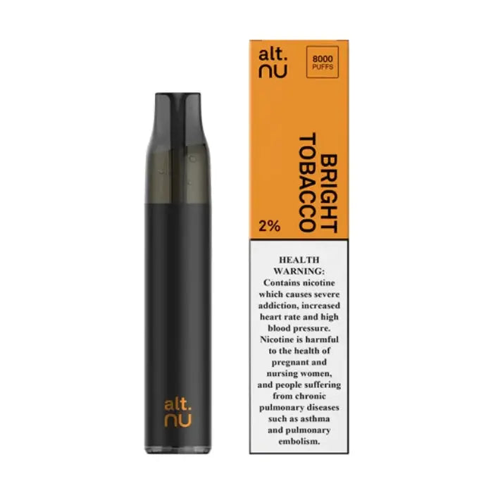 Alt Nu 8000 Puffs Disposable Vape - Bright Tobacco - Disposable Vape - Vapes Uae