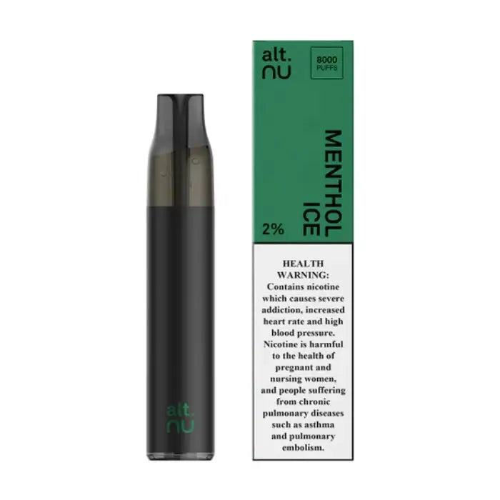 Alt Nu 8000 Puffs Disposable Vape - Menthol Ice - Disposable Vape - Vapes Uae