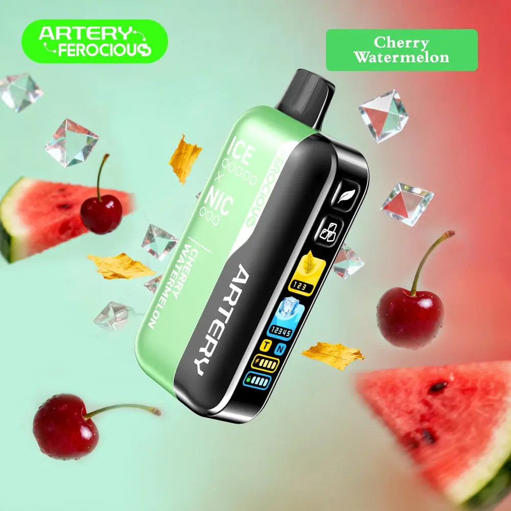 Artery Ferocious Cl6 50000 Puffs Disposable Vape - Cherry Watermelon - Disposable Vape - Vapes Uae