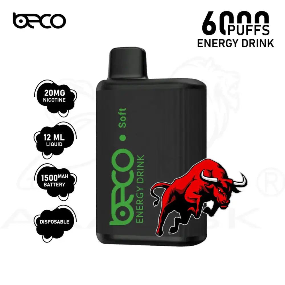 Beco 6000 Puffs Disposable Vape Red Bull Disposable Vape Vapes Uae