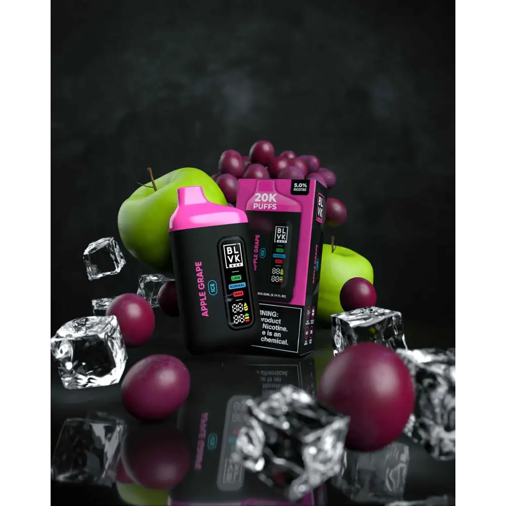 Blvk Bar 20000 Puffs Disposable Vape - Apple Grape - Disposable Vape - Vapes Uae