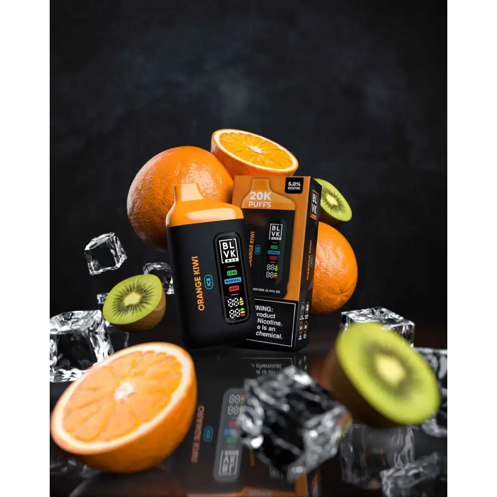 Blvk Bar 20000 Puffs Disposable Vape - Orange Kiwi - Disposable Vape - Vapes Uae