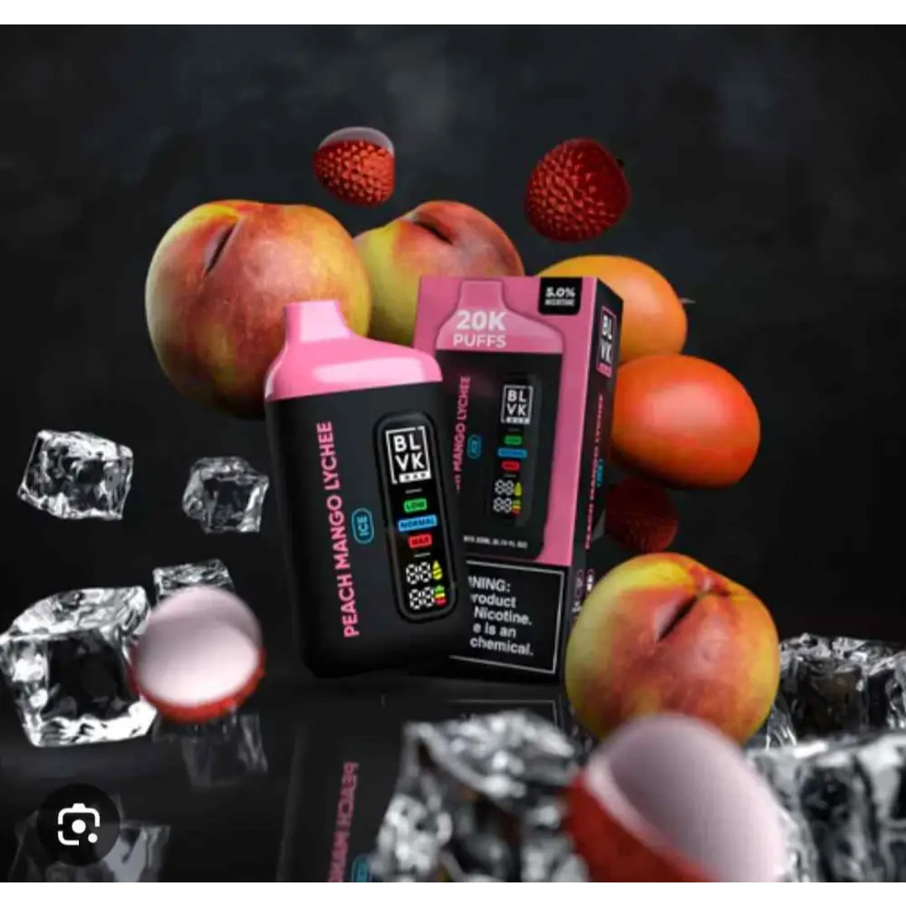 Blvk Bar 20000 Puffs Disposable Vape - Peach Mango Lychee - Disposable Vape - Vapes Uae