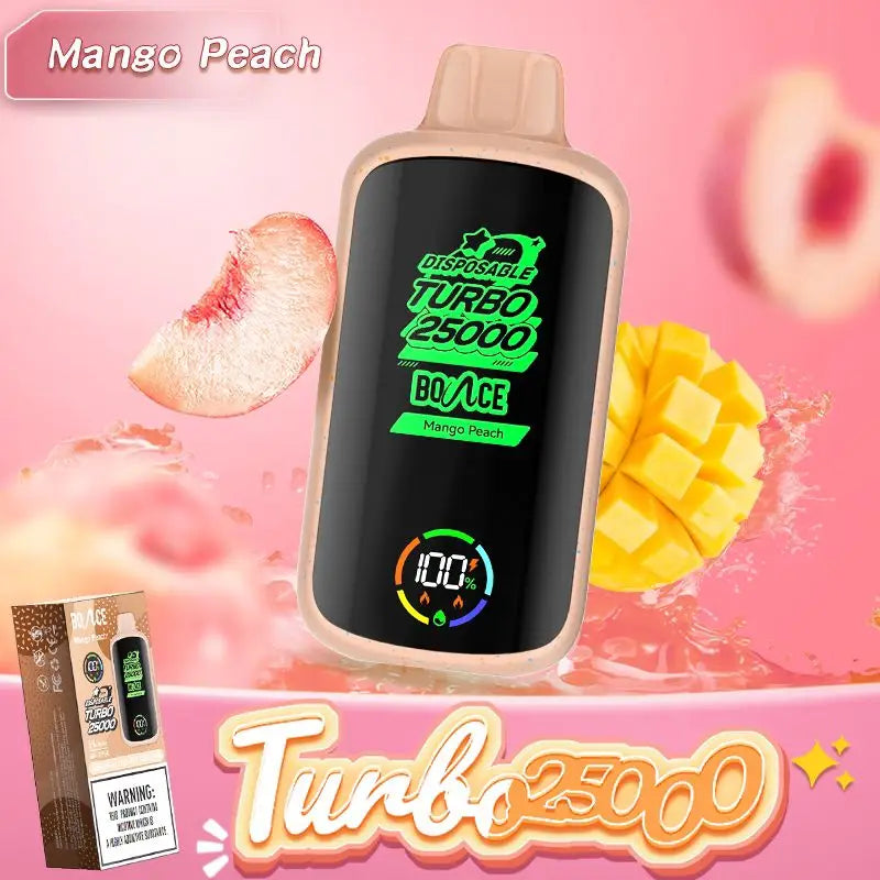 Bounce Turbo 25000 Puffs Disposable Vape - Mango Peach - Disposable Vape - Vapes Uae