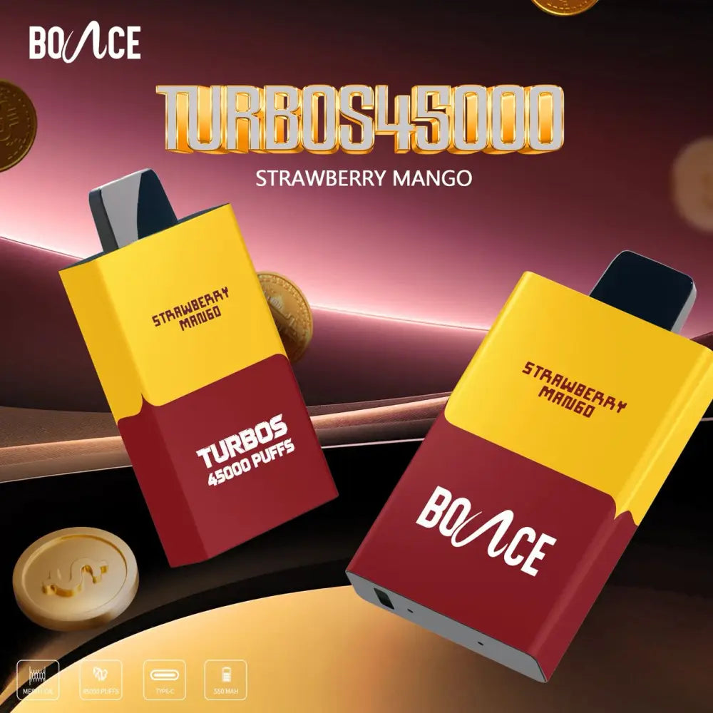 Bounce Turbo 45000 Puffs Disposable Vape - Strawberry Mango - Disposable Vape - Vapes Uae
