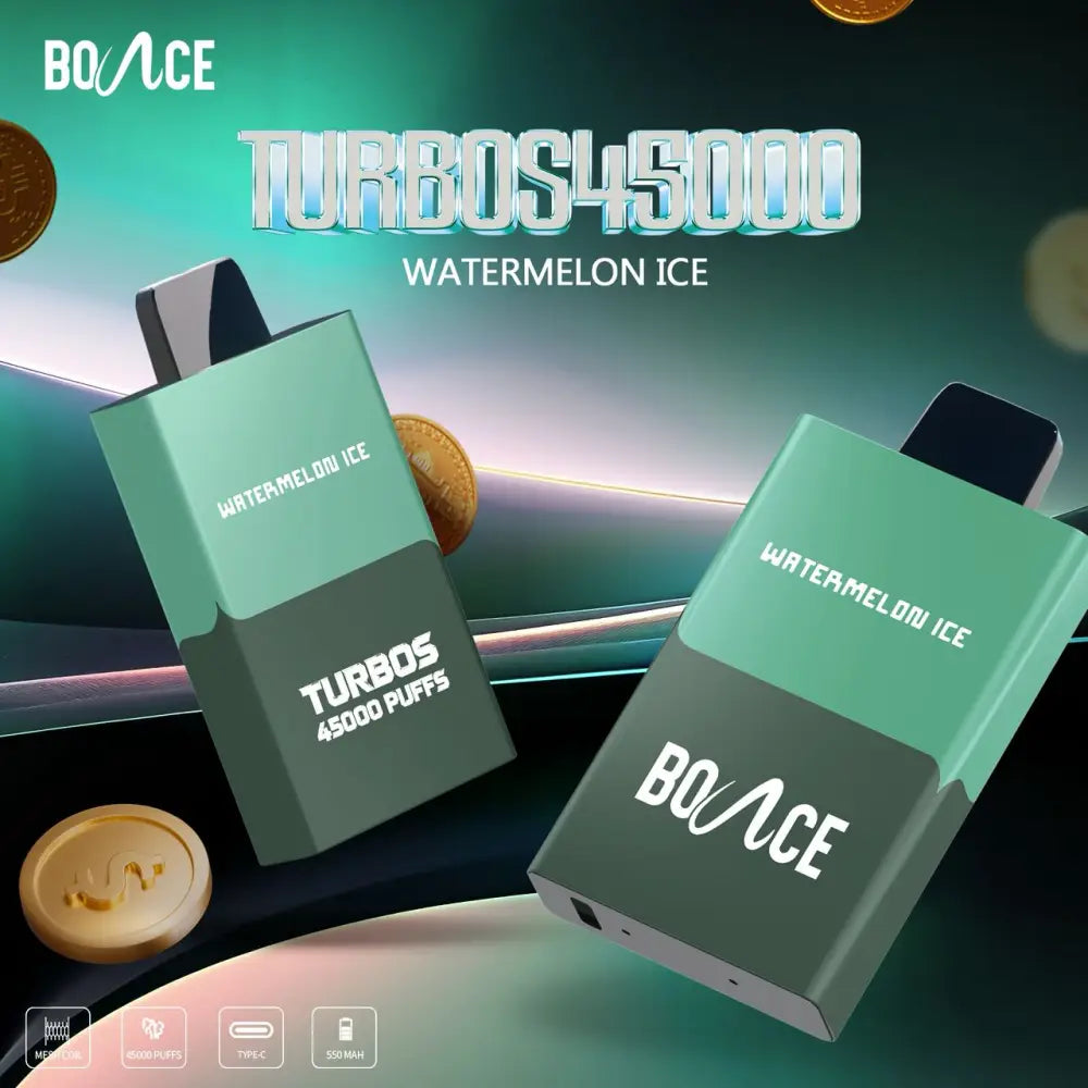 Bounce Turbo 45000 Puffs Disposable Vape - Watermelon Ice - Disposable Vape - Vapes Uae