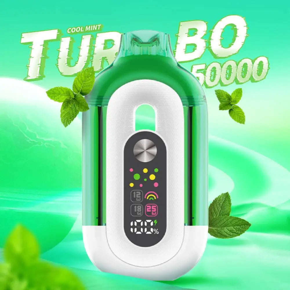 Bounce Turbo 50000 Puffs Disposable Vape - Cool Mint - Disposable Vape - Vapes Uae