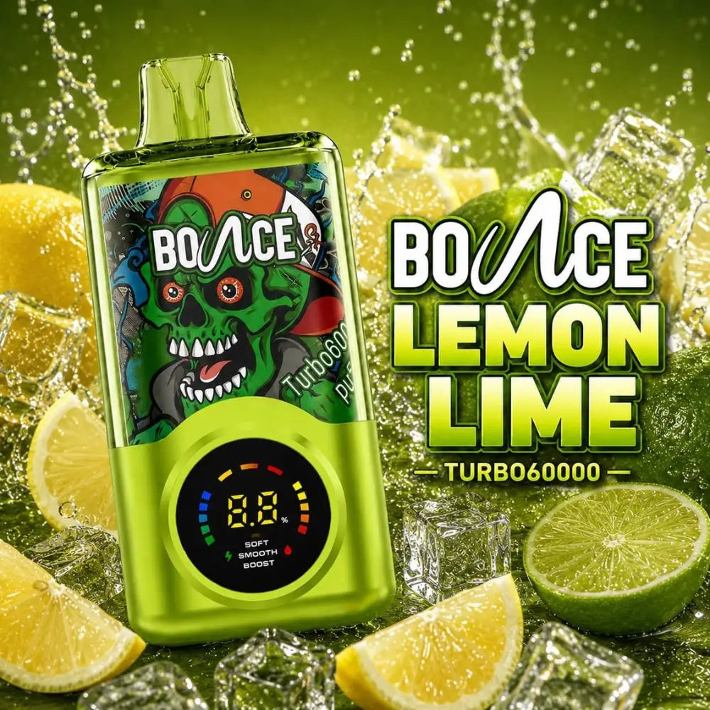 Bounce Turbo 60000 Puffs Disposable Vape - Lemon Lime - Disposable Vape - Vapes Uae