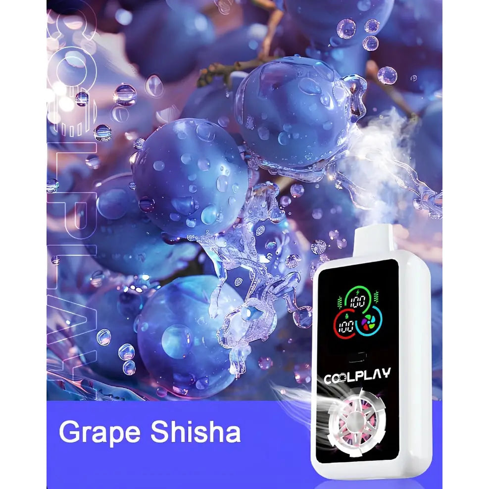 Coolplay Tornado 25000 Puffs Disposable Vape - Grape Shisha - Disposable Vape - Vapes Uae