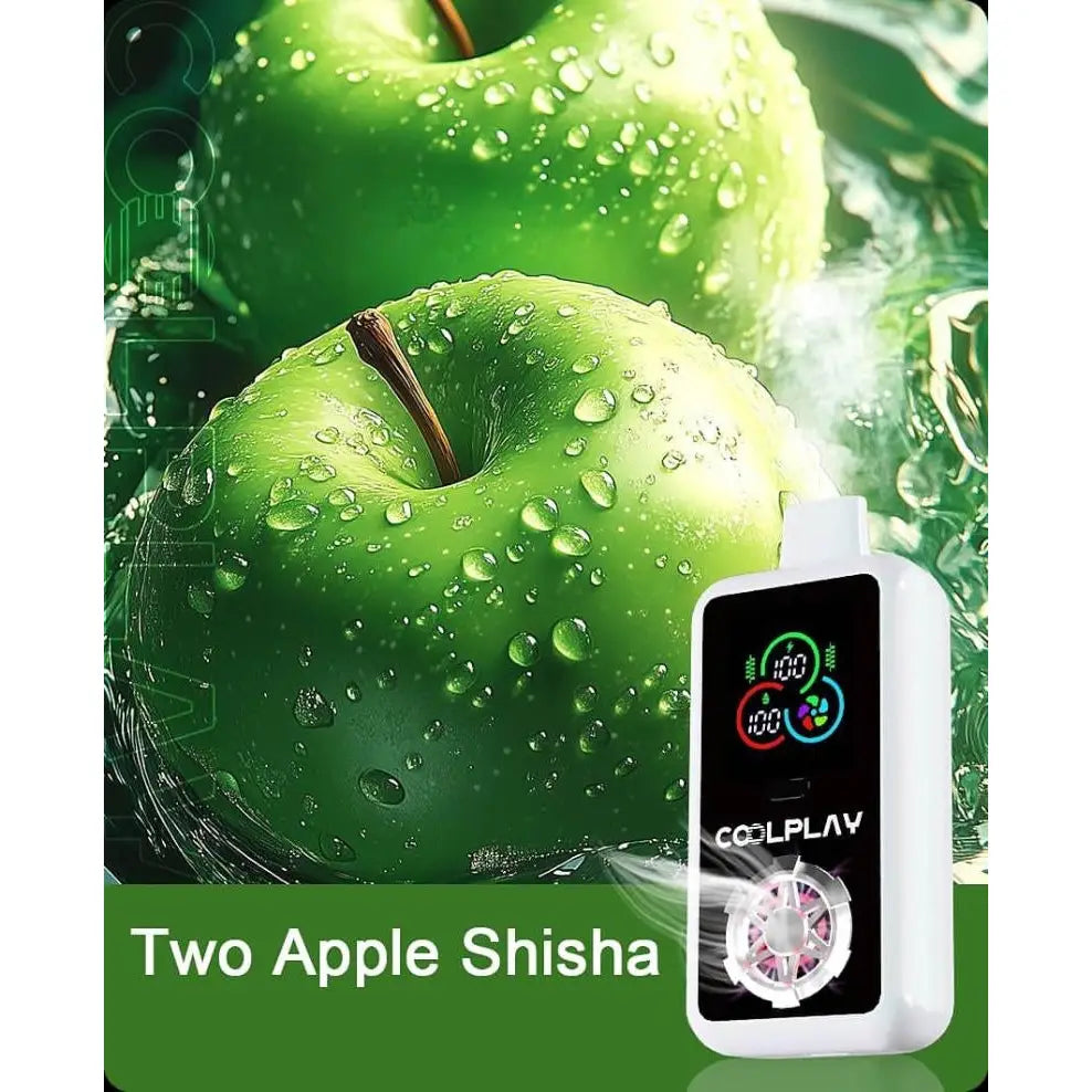 Coolplay Tornado 25000 Puffs Disposable Vape - Two Apple Shisha - Disposable Vape - Vapes Uae