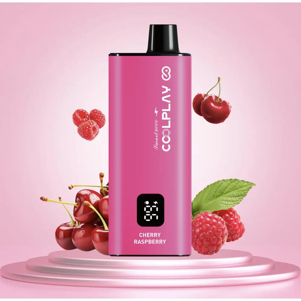 Coolplay Turbo 6000 Puffs Disposable Vape - Cherry Raspberry - Disposable Vape - Vapes Uae