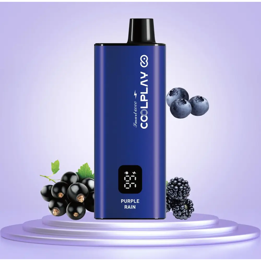 Coolplay Turbo 6000 Puffs Disposable Vape - Purple Rain - Disposable Vape - Vapes Uae