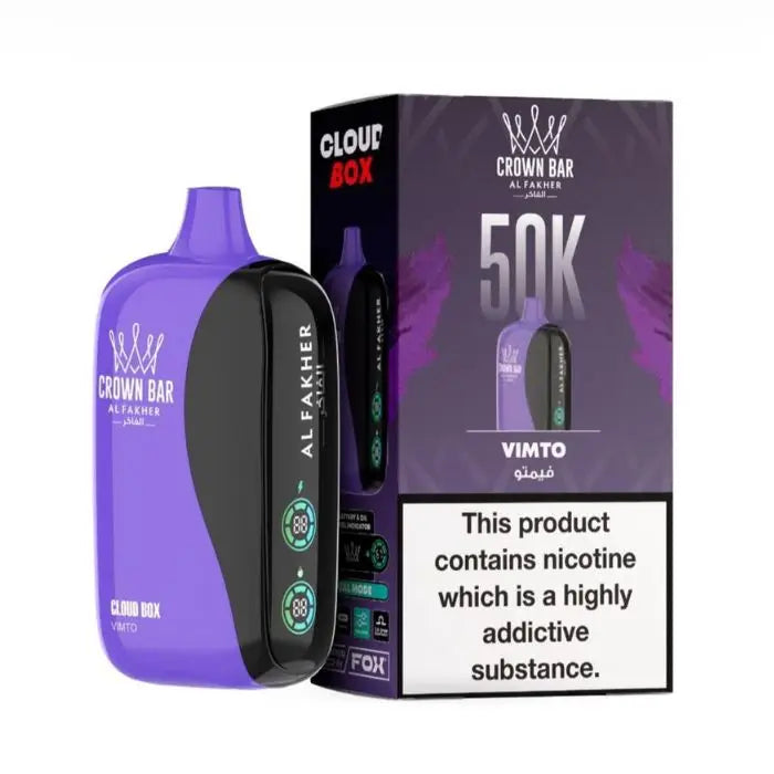 Crown Bar Al Fakher Cloud Box 50000 Puffs Disposable Vape - Vimto - Disposable Vape - Vapes Uae