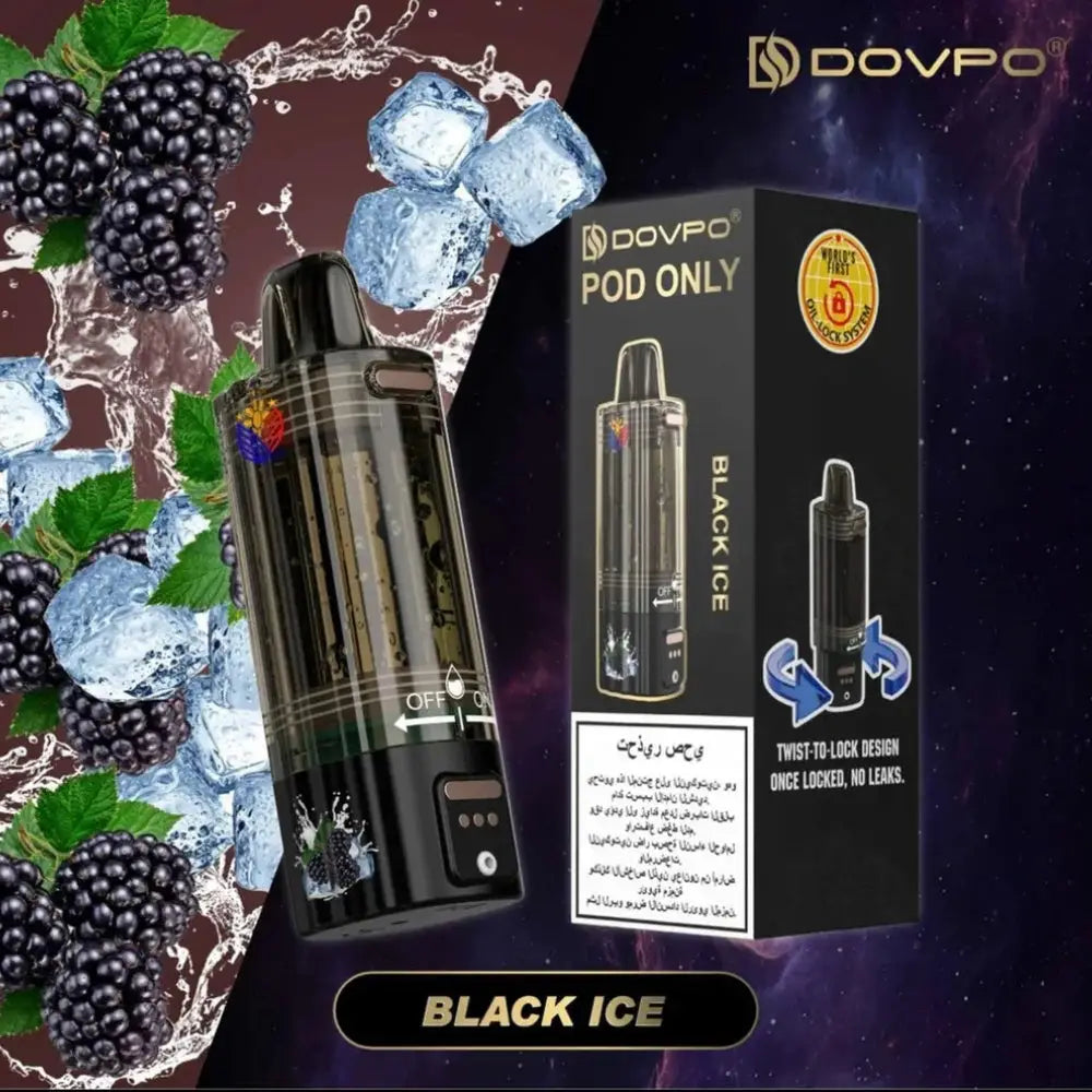 Dovpo 30000 Replacement Pod System - Black Ice - Vape Device - Vapes Uae
