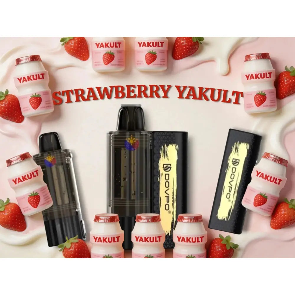 Dovpo Kit 30000 Puffs Disposable Vape - Strawberry Yakult - Disposable Vape - Vapes Uae