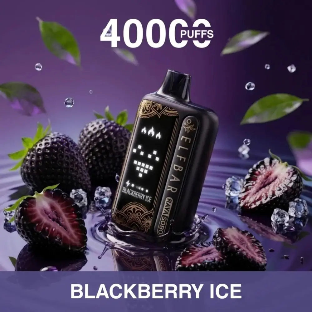 Elf Bar Raya Sobo 40000 Puffs Disposable Vape - Blackberry Ice - Disposable Vape - Vapes Uae