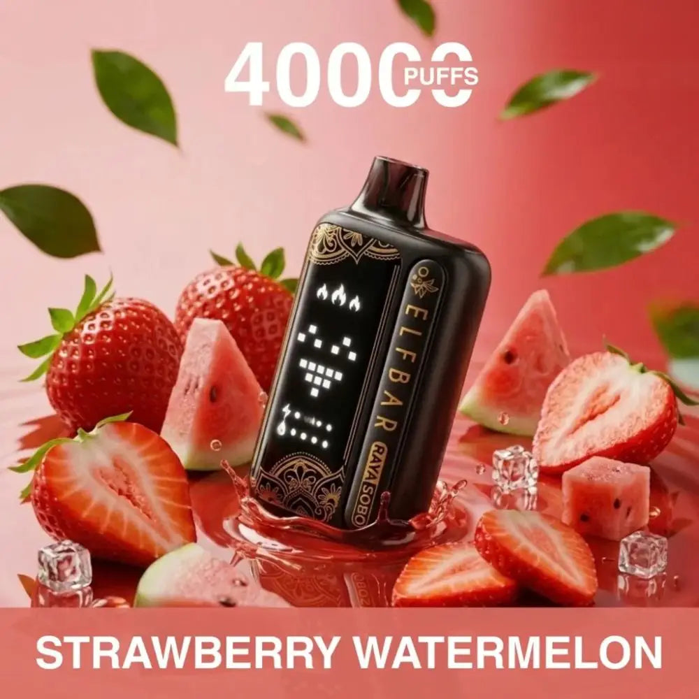 Elf Bar Raya Sobo 40000 Puffs Disposable Vape - Strawberry Watermelon - Disposable Vape - Vapes Uae