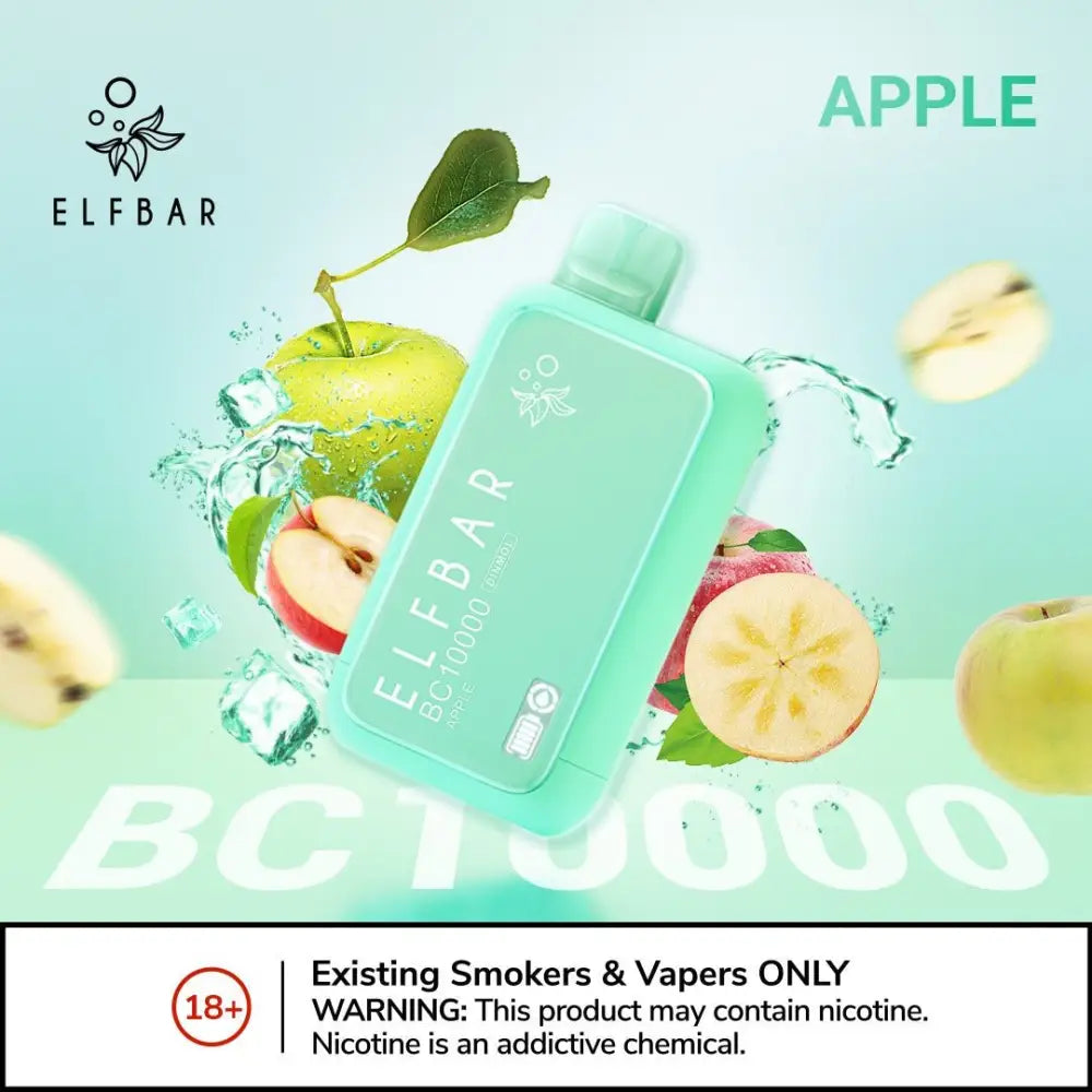 Elfbar Bc10000 Puffs Disposable Vape - Apple - Disposable Vape - Vapes Uae