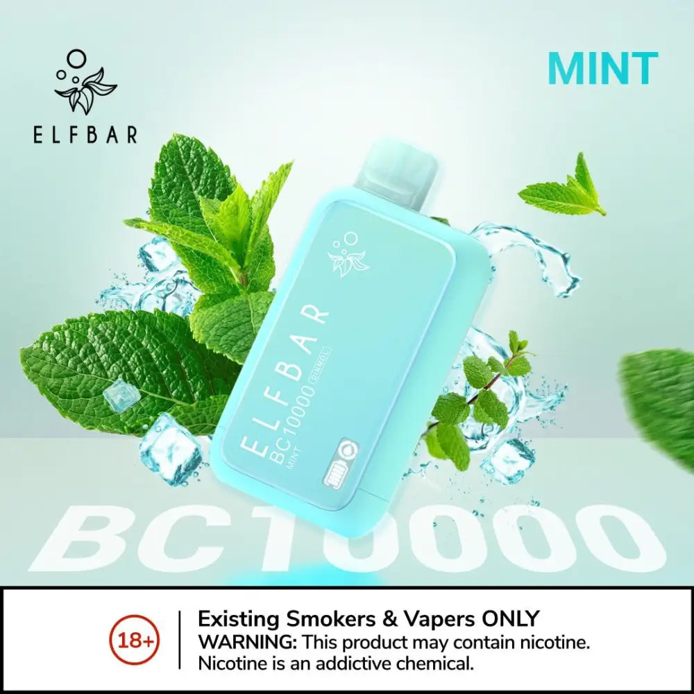 Elfbar Bc10000 Puffs Disposable Vape - Mint - Disposable Vape - Vapes Uae