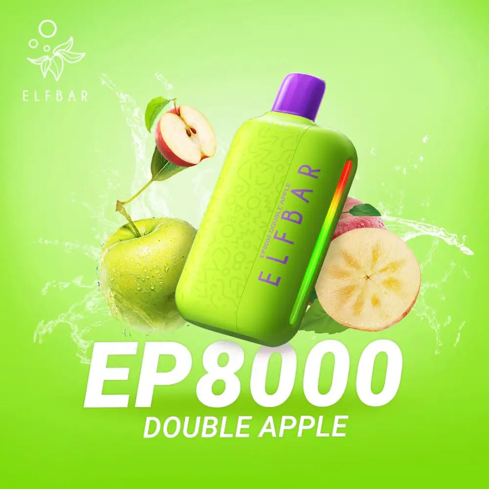 Elfbar Ep8000 Puffs Disposable Vape - Double Apple - Disposable Vape - Vapes Uae