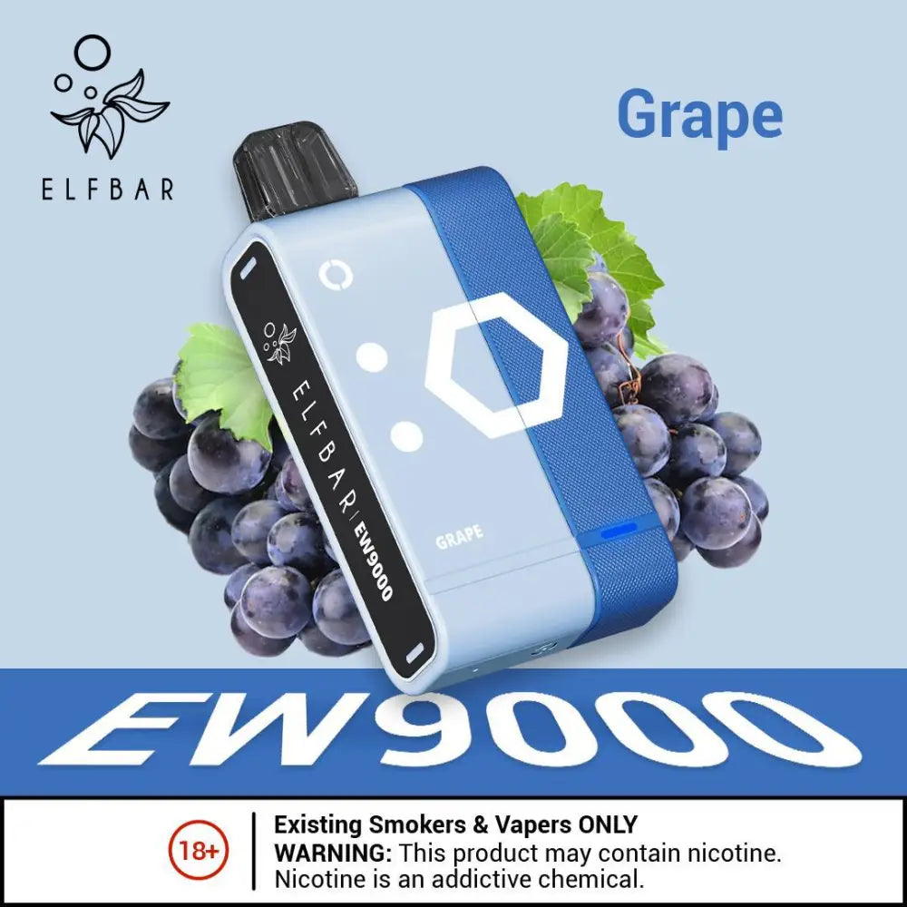Elfbar Ew9000 Puffs Disposable Vape Pods - Grape - Disposable Vape - Vapes Uae