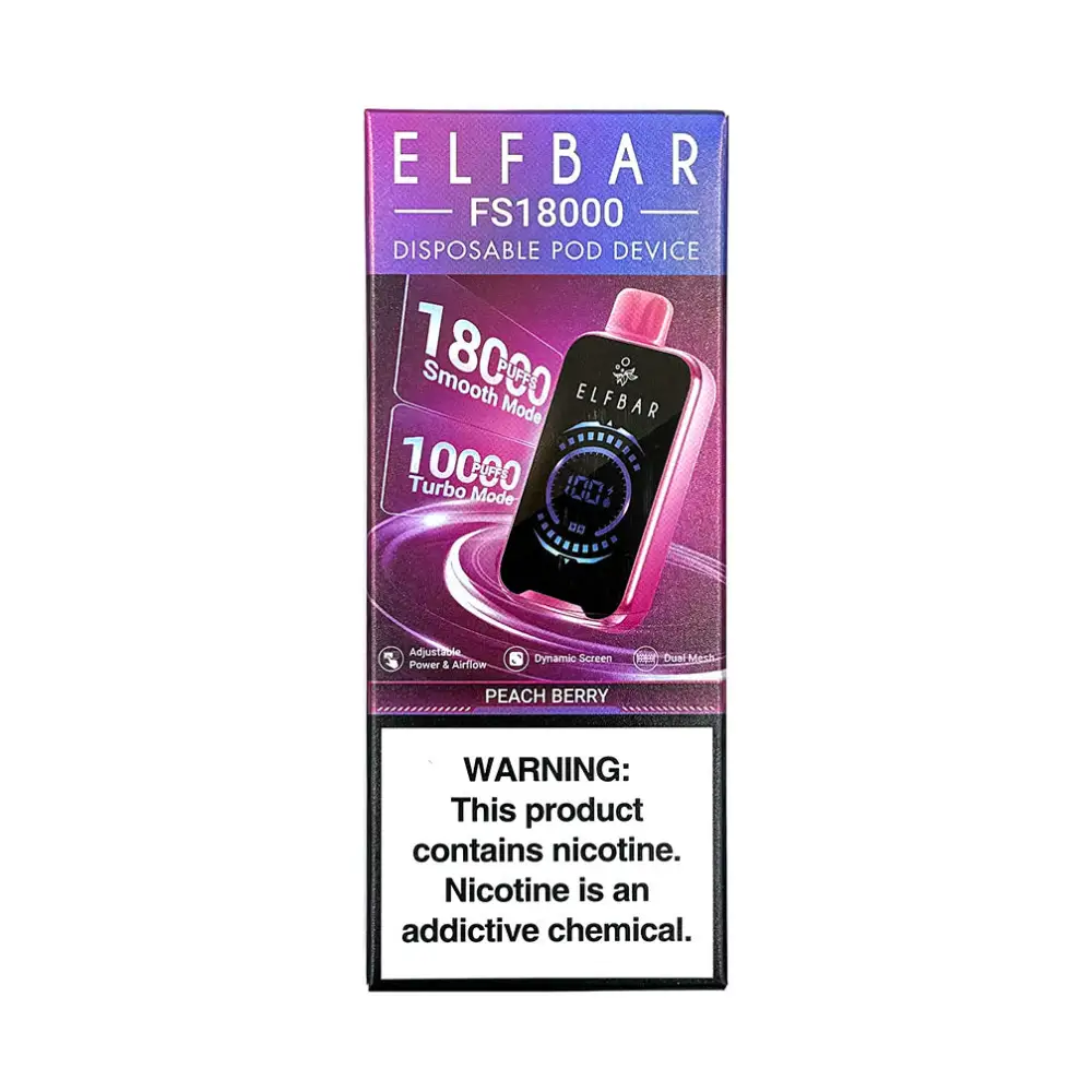 Elfbar Fs18000 Puffs Disposable Vape - Peach Berry - Disposable Vape - Vapes Uae