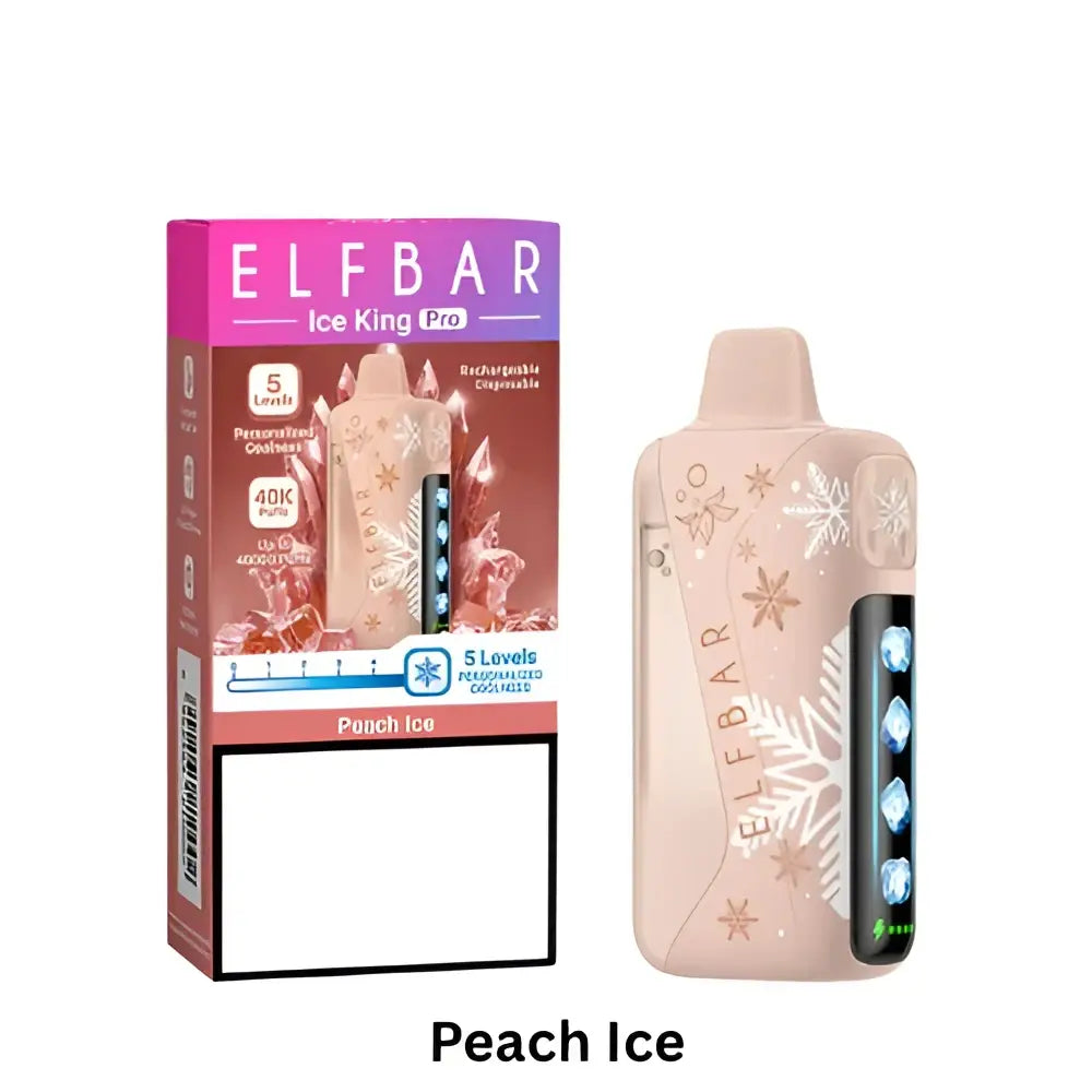 Elfbar Ice King Pro 40000 Puffs Disposable Vape - Peach Ice - Disposable Vape - Vapes Uae