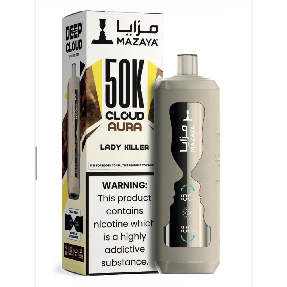 Mazaya Cloud Aura 50000 Puffs Disposable Vape - Lady Killer - Disposable Vape - Vapes Uae