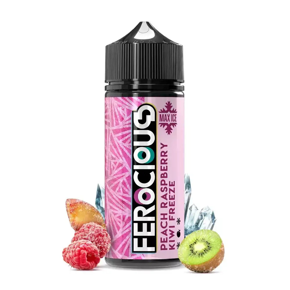 Ferocious Max Ice Bar Juice E-liquid - Peach Raspberry Kiwi Freeze / 3mg + 60ml - E-liquid - Vapes Uae