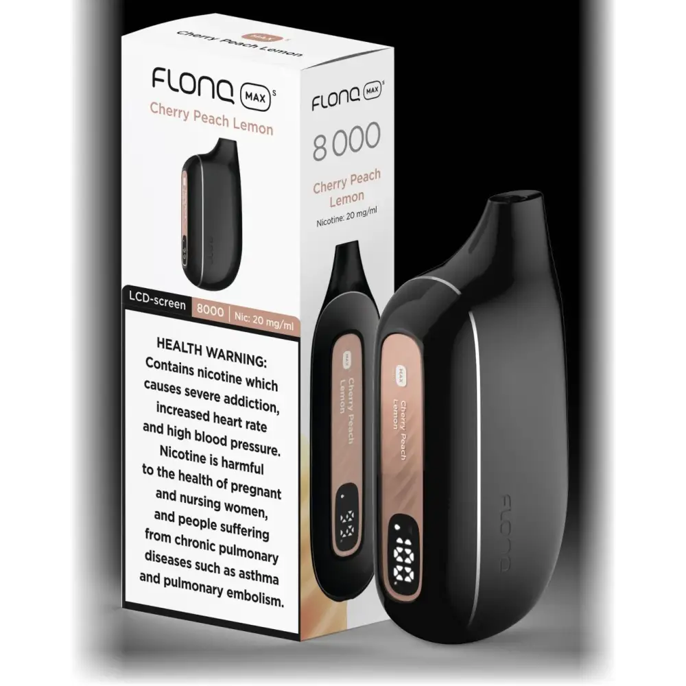 Flonq 8000 Puffs Disposable Vape - Cherry Peach Lemon - Disposable Vape - Vapes Uae