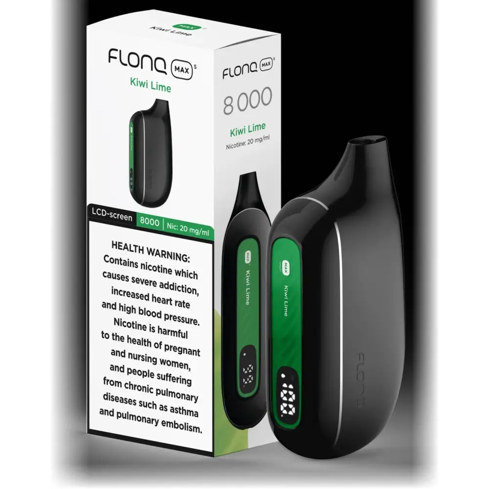 Flonq 8000 Puffs Disposable Vape - Kiwi Lime - Disposable Vape - Vapes Uae