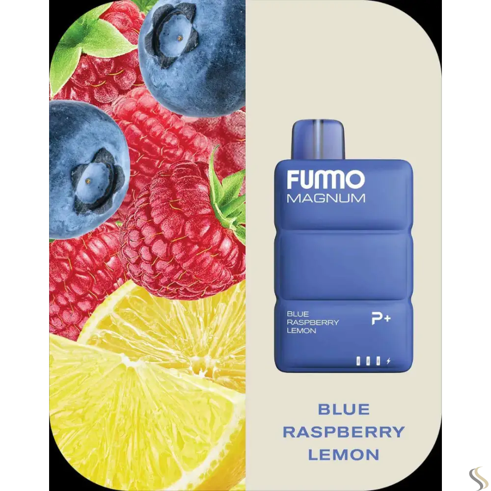 Fummo Magnum 8k Puffs Disposable - Blue Raspberry Lemon - Disposable Vape - Vapes Uae