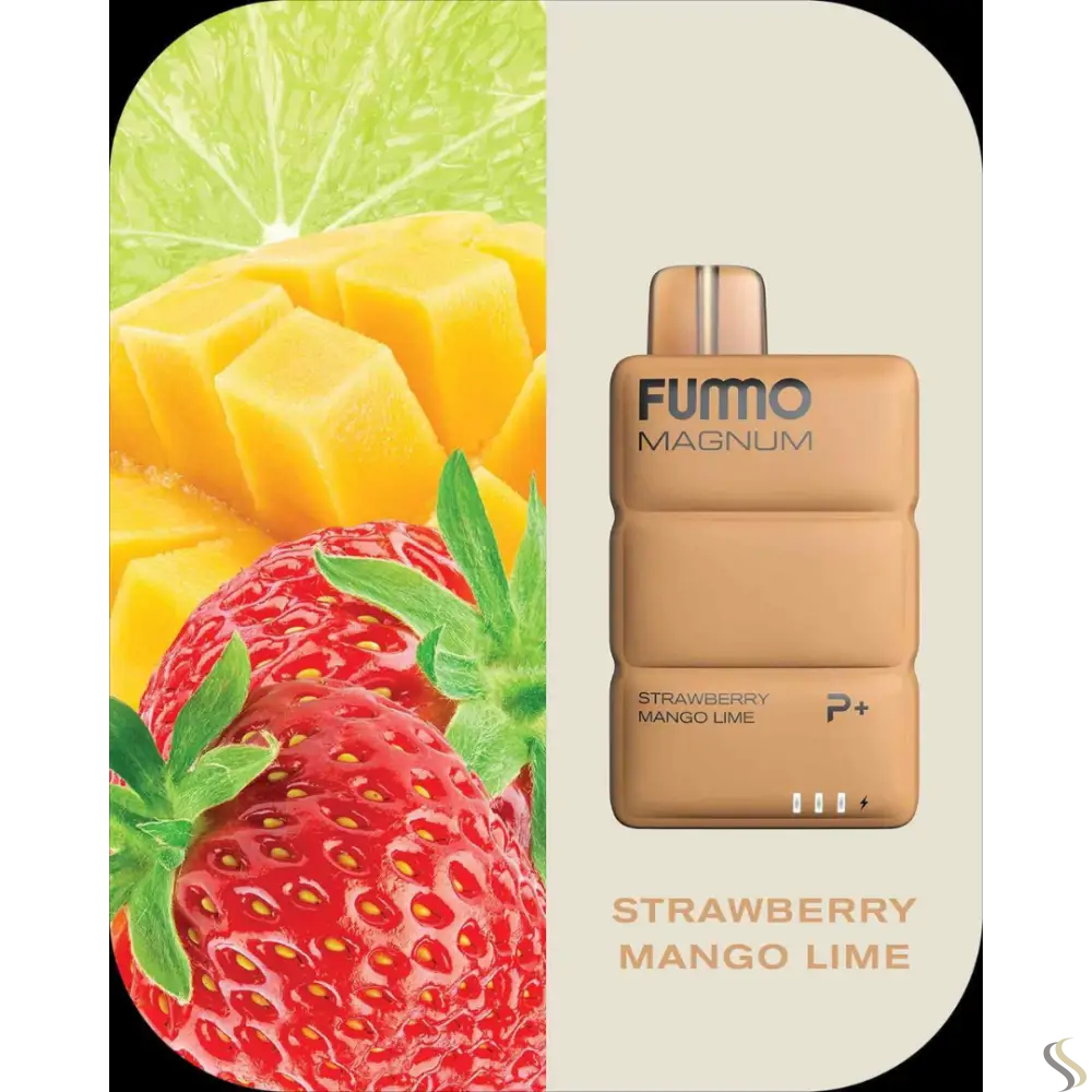 Fummo Magnum 8k Puffs Disposable - Strawberry Mango Lime - Disposable Vape - Vapes Uae